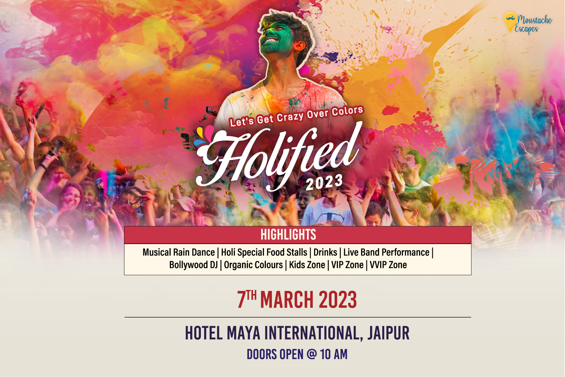 7 Best Places for Holi Events and Parties in India in 2024